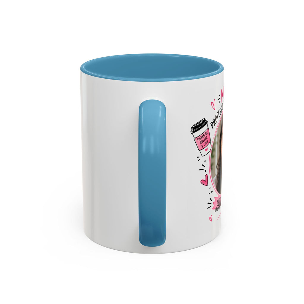 Personalized 'Professional Mom' Accent Coffee Mug — Custom Photo Mother's Day Gift (11/15oz)