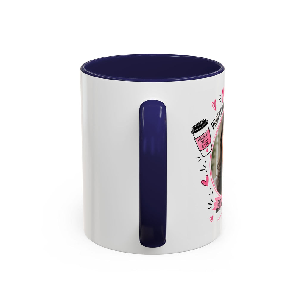 Personalized 'Professional Mom' Accent Coffee Mug — Custom Photo Mother's Day Gift (11/15oz)