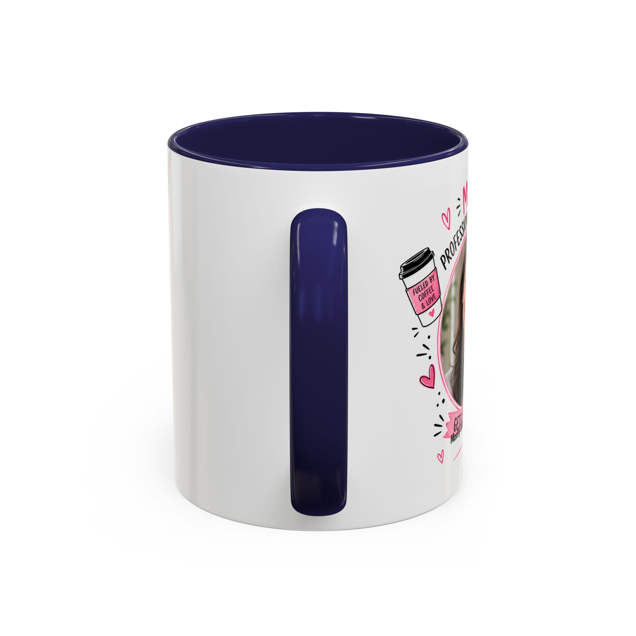 Personalized 'Professional Mom' Accent Coffee Mug — Custom Photo Mother's Day Gift (11/15oz)