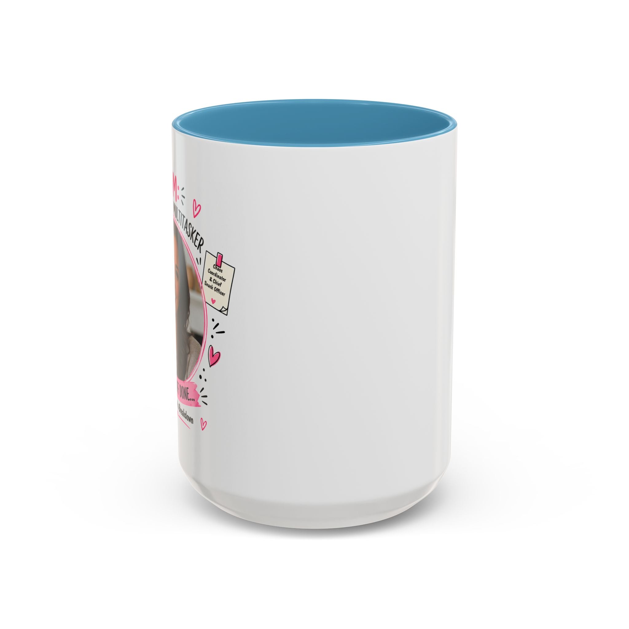Personalized 'Professional Mom' Accent Coffee Mug — Custom Photo Mother's Day Gift (11/15oz)