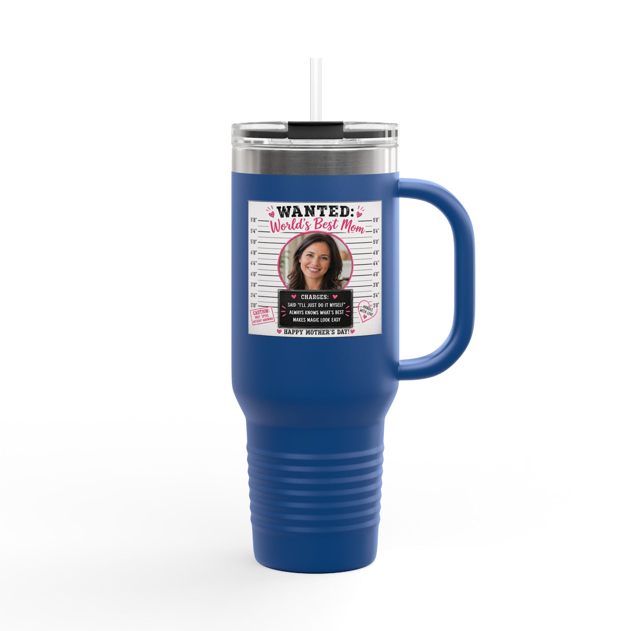 Insulated Travel Mug, 40oz WANTED: Worlds Best Mom