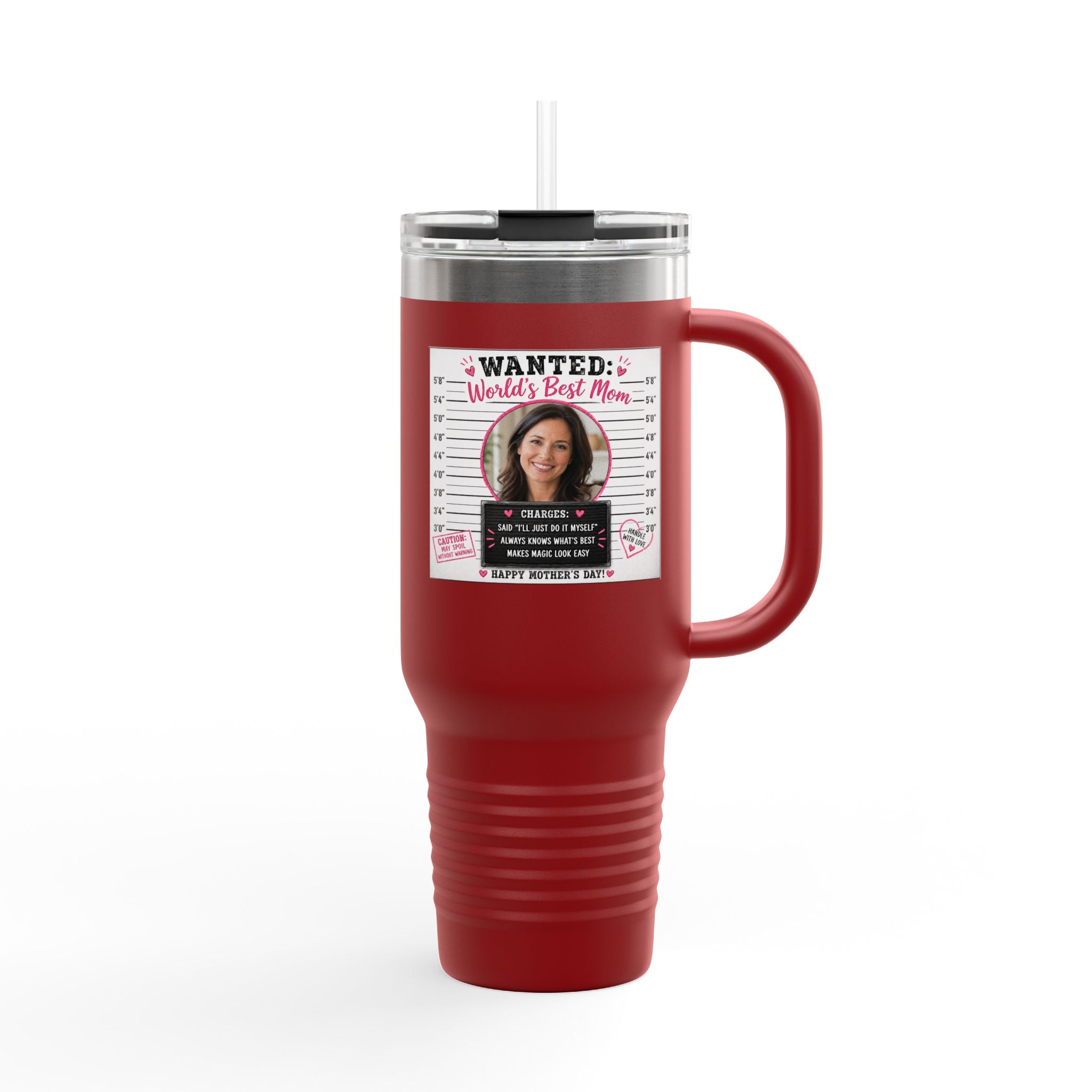 Insulated Travel Mug, 40oz WANTED: Worlds Best Mom