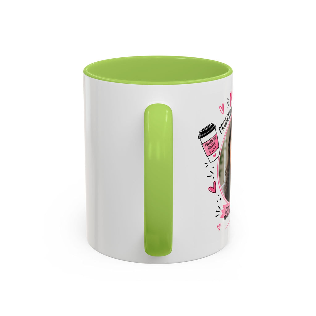 Personalized 'Professional Mom' Accent Coffee Mug — Custom Photo Mother's Day Gift (11/15oz)