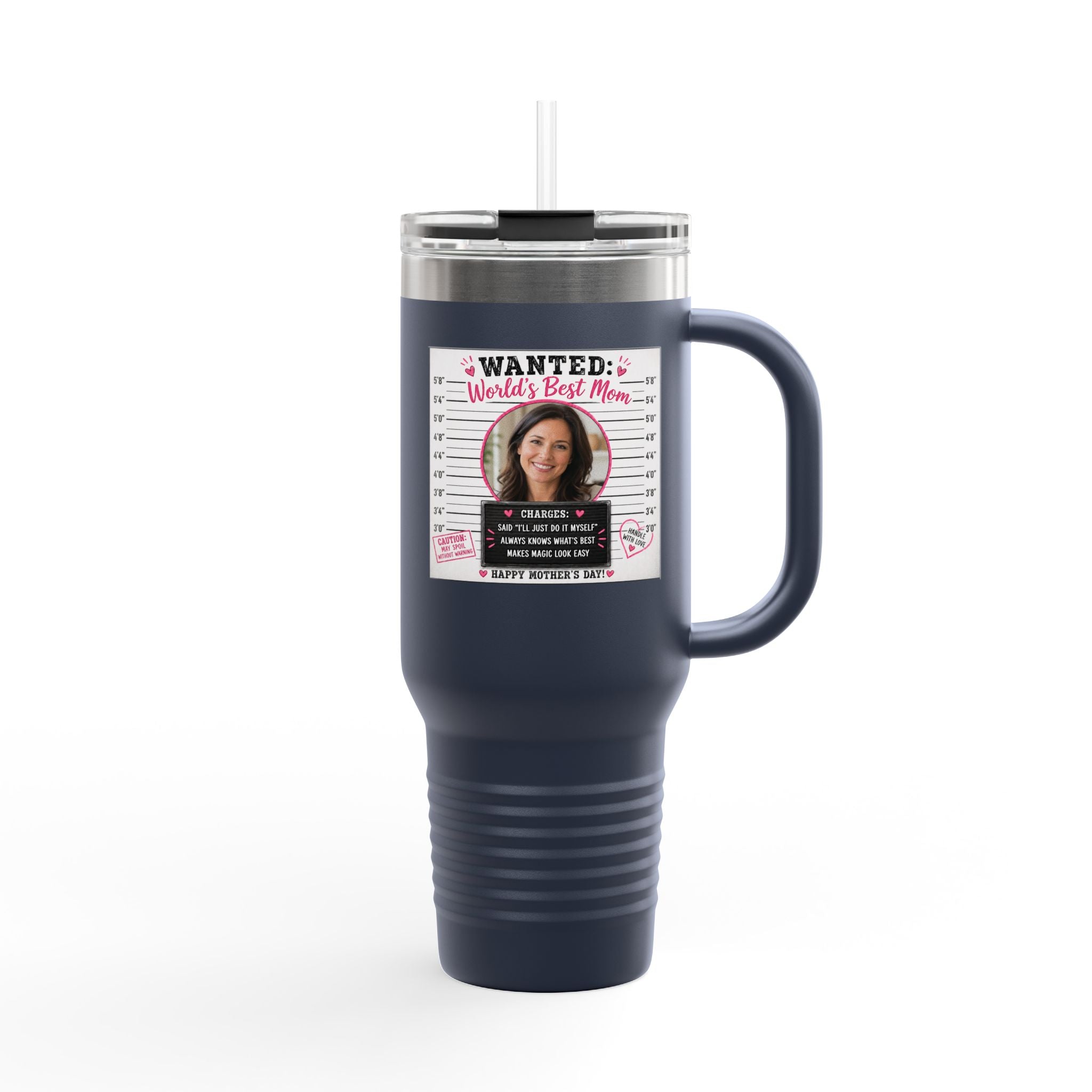 Insulated Travel Mug, 40oz WANTED: Worlds Best Mom