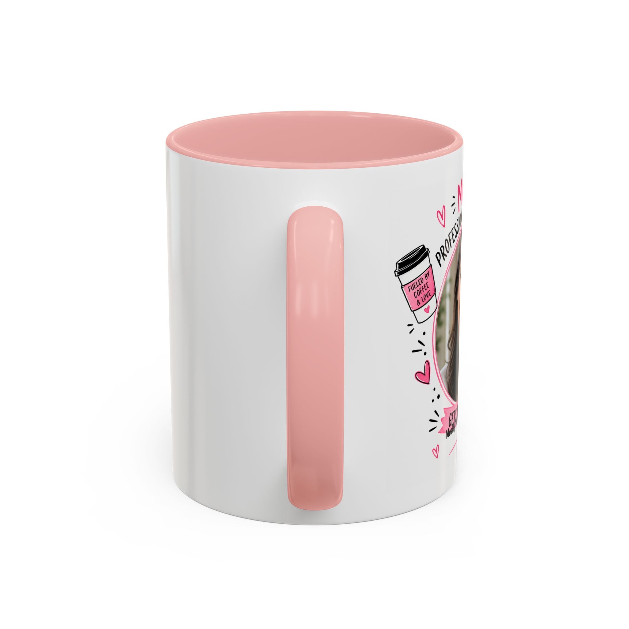 Personalized 'Professional Mom' Accent Coffee Mug — Custom Photo Mother's Day Gift (11/15oz)