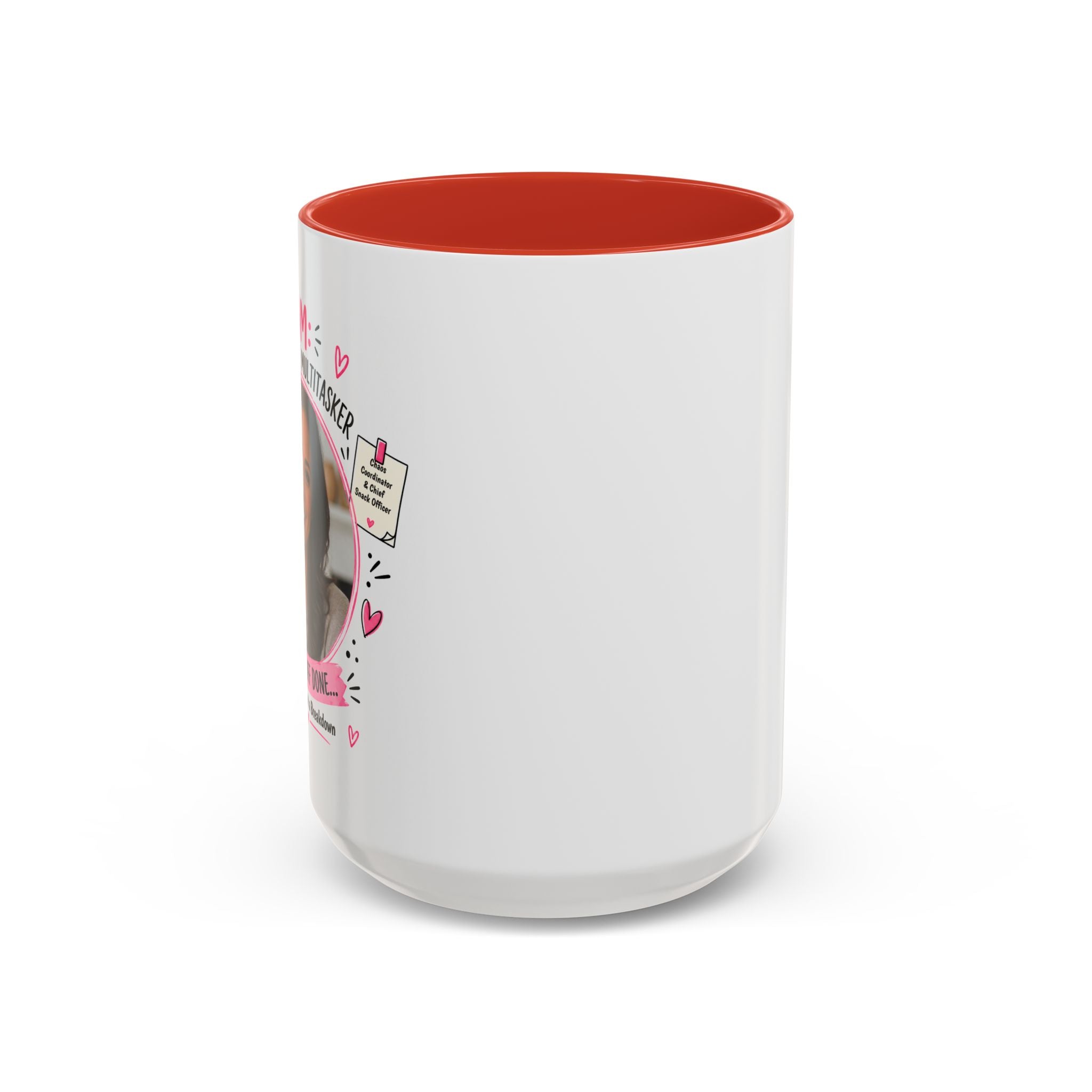 Personalized 'Professional Mom' Accent Coffee Mug — Custom Photo Mother's Day Gift (11/15oz)