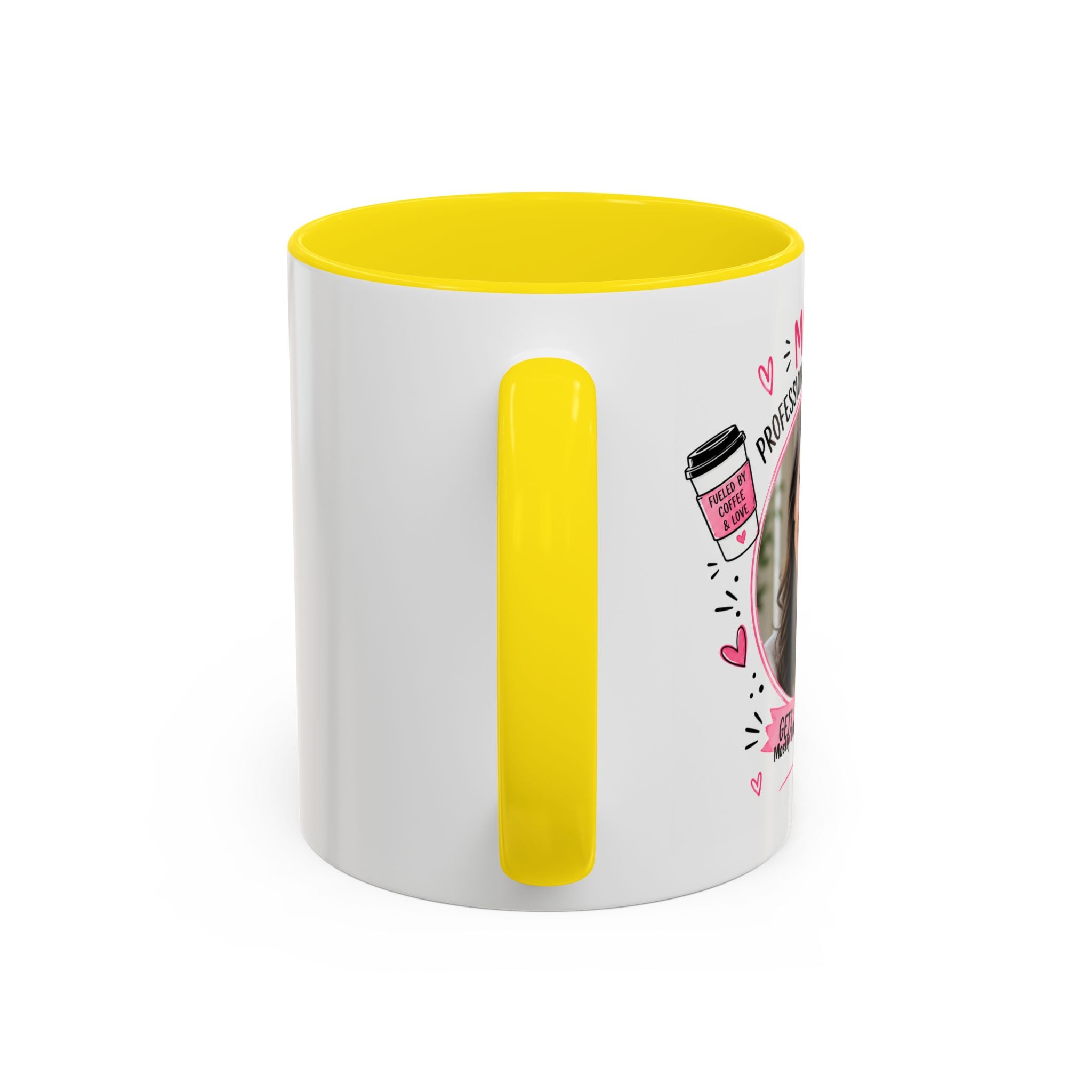 Personalized 'Professional Mom' Accent Coffee Mug — Custom Photo Mother's Day Gift (11/15oz)