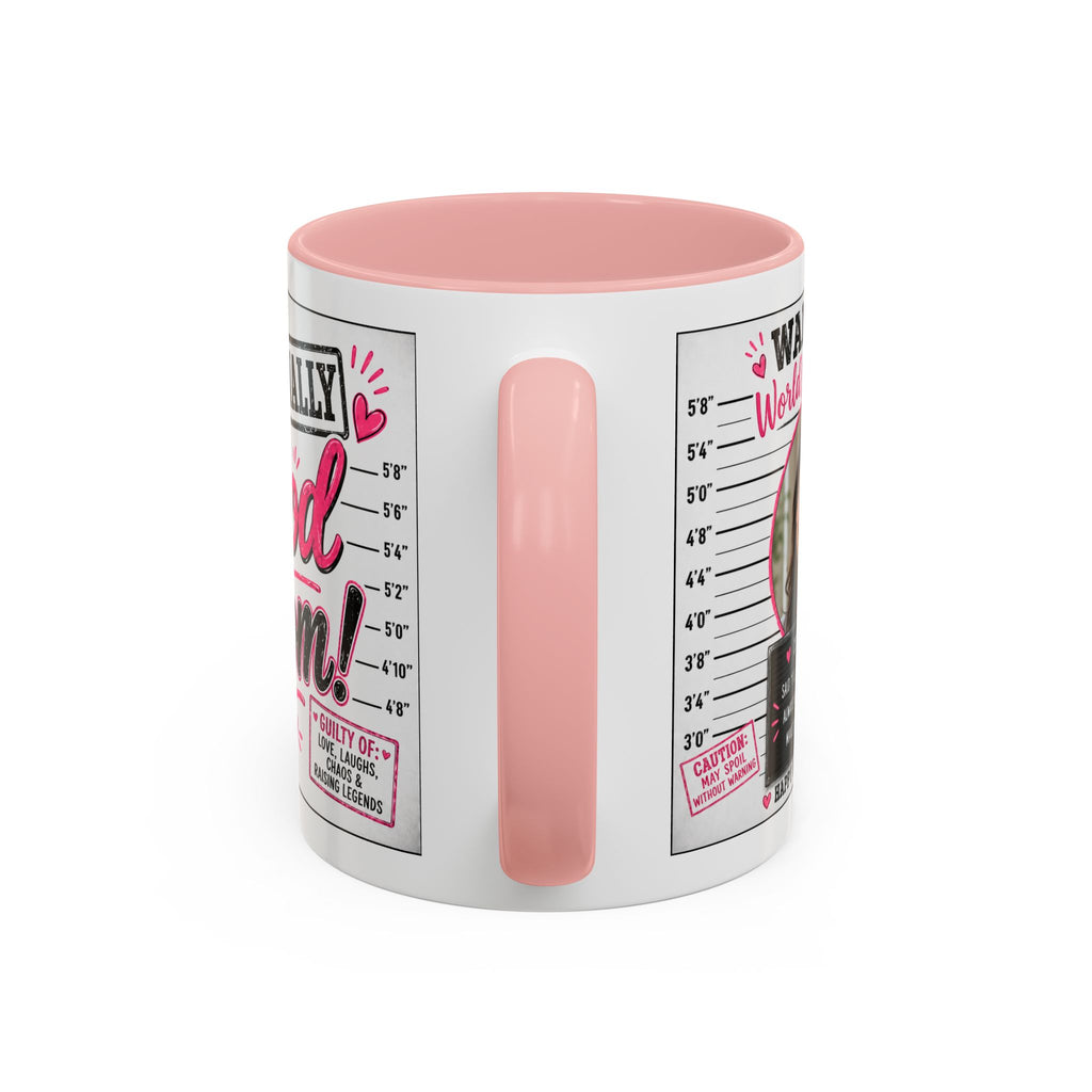 Personalized "Wanted World's Best Mom" Accent Coffee Mug — Custom Photo Mother's Day Gift