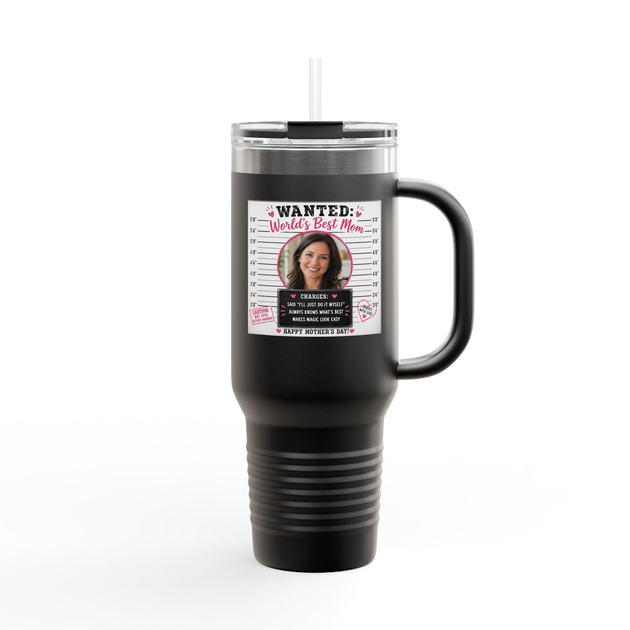 Insulated Travel Mug, 40oz WANTED: Worlds Best Mom