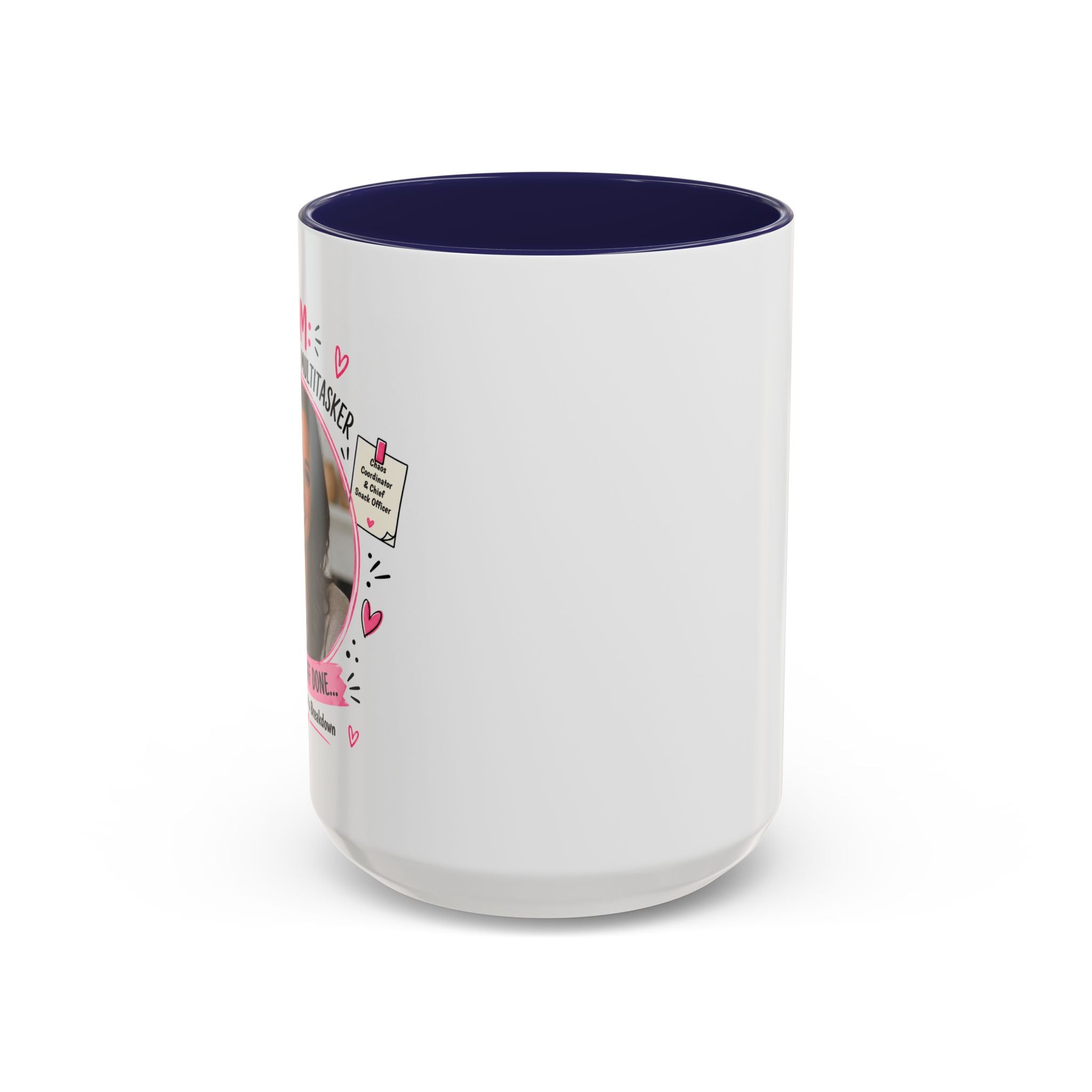 Personalized 'Professional Mom' Accent Coffee Mug — Custom Photo Mother's Day Gift (11/15oz)