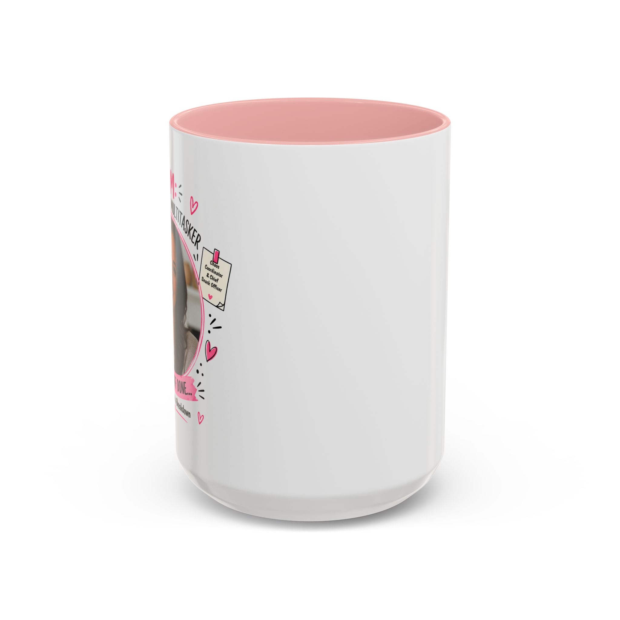 Personalized 'Professional Mom' Accent Coffee Mug — Custom Photo Mother's Day Gift (11/15oz)