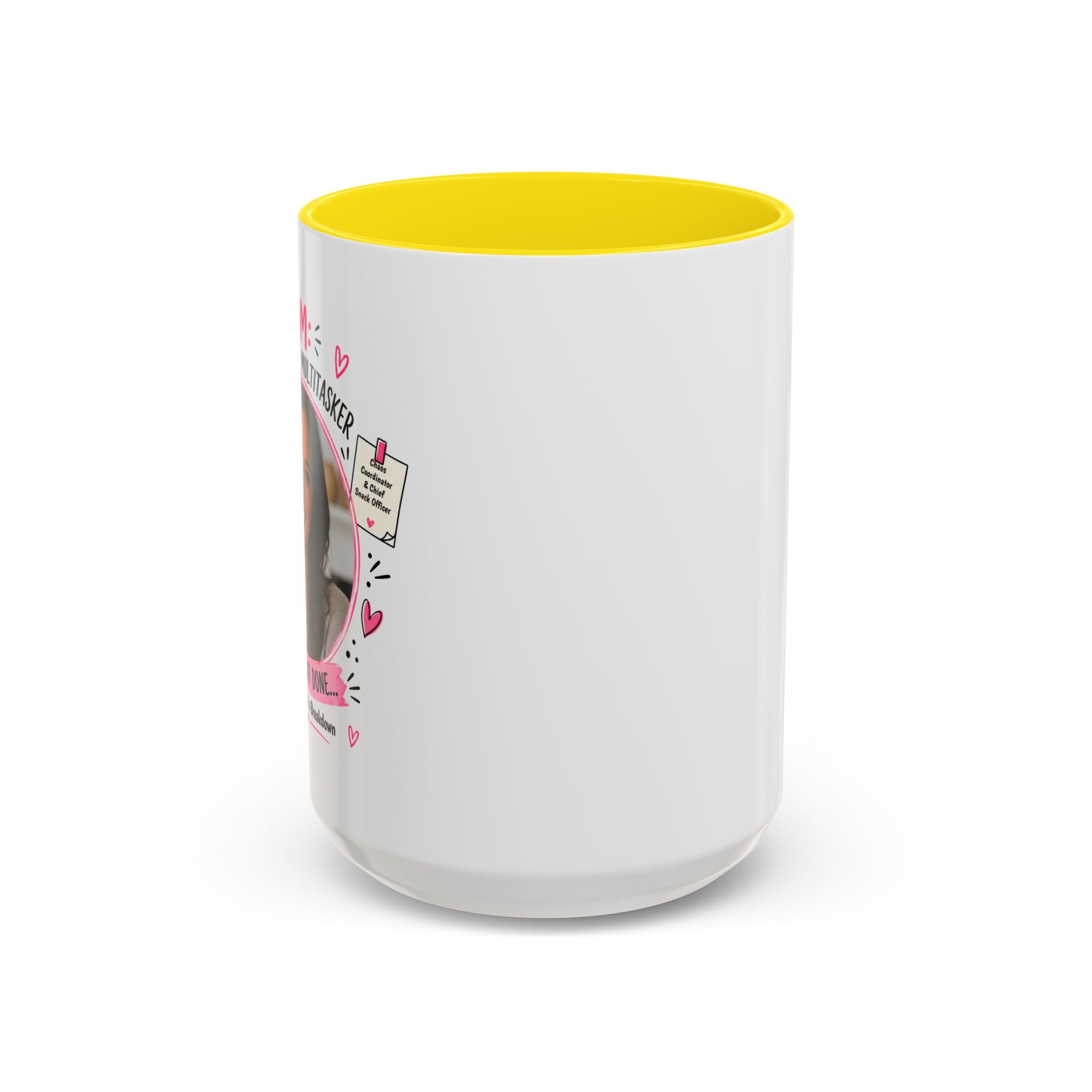 Personalized 'Professional Mom' Accent Coffee Mug — Custom Photo Mother's Day Gift (11/15oz)