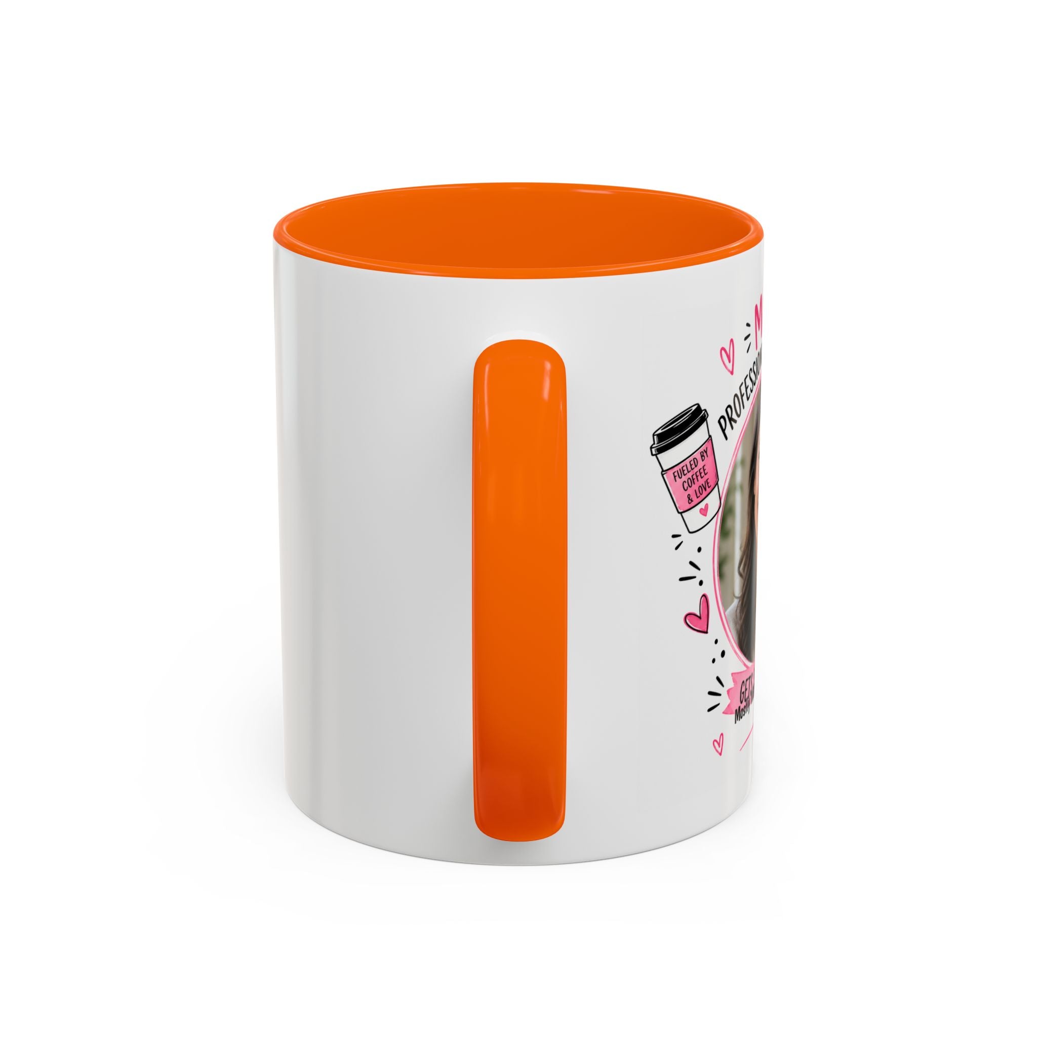Personalized 'Professional Mom' Accent Coffee Mug — Custom Photo Mother's Day Gift (11/15oz)