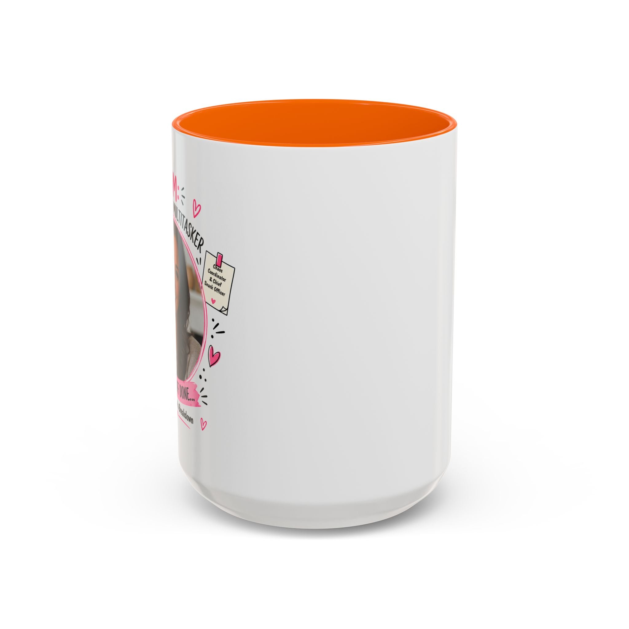 Personalized 'Professional Mom' Accent Coffee Mug — Custom Photo Mother's Day Gift (11/15oz)