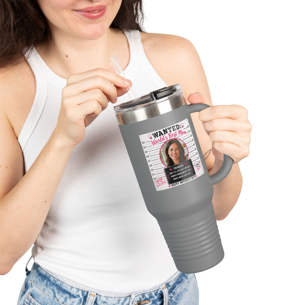 Insulated Travel Mug, 40oz WANTED: Worlds Best Mom