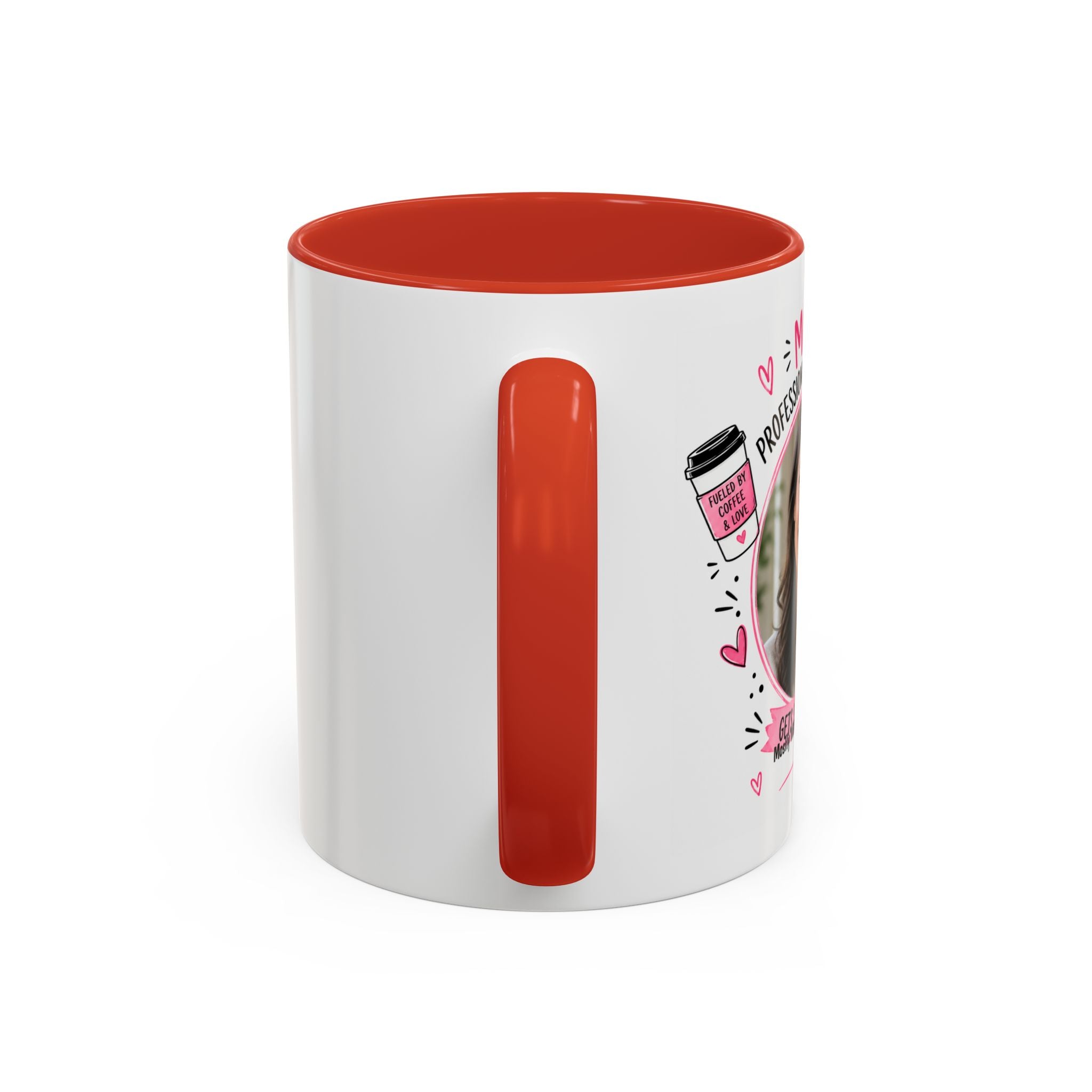 Personalized 'Professional Mom' Accent Coffee Mug — Custom Photo Mother's Day Gift (11/15oz)