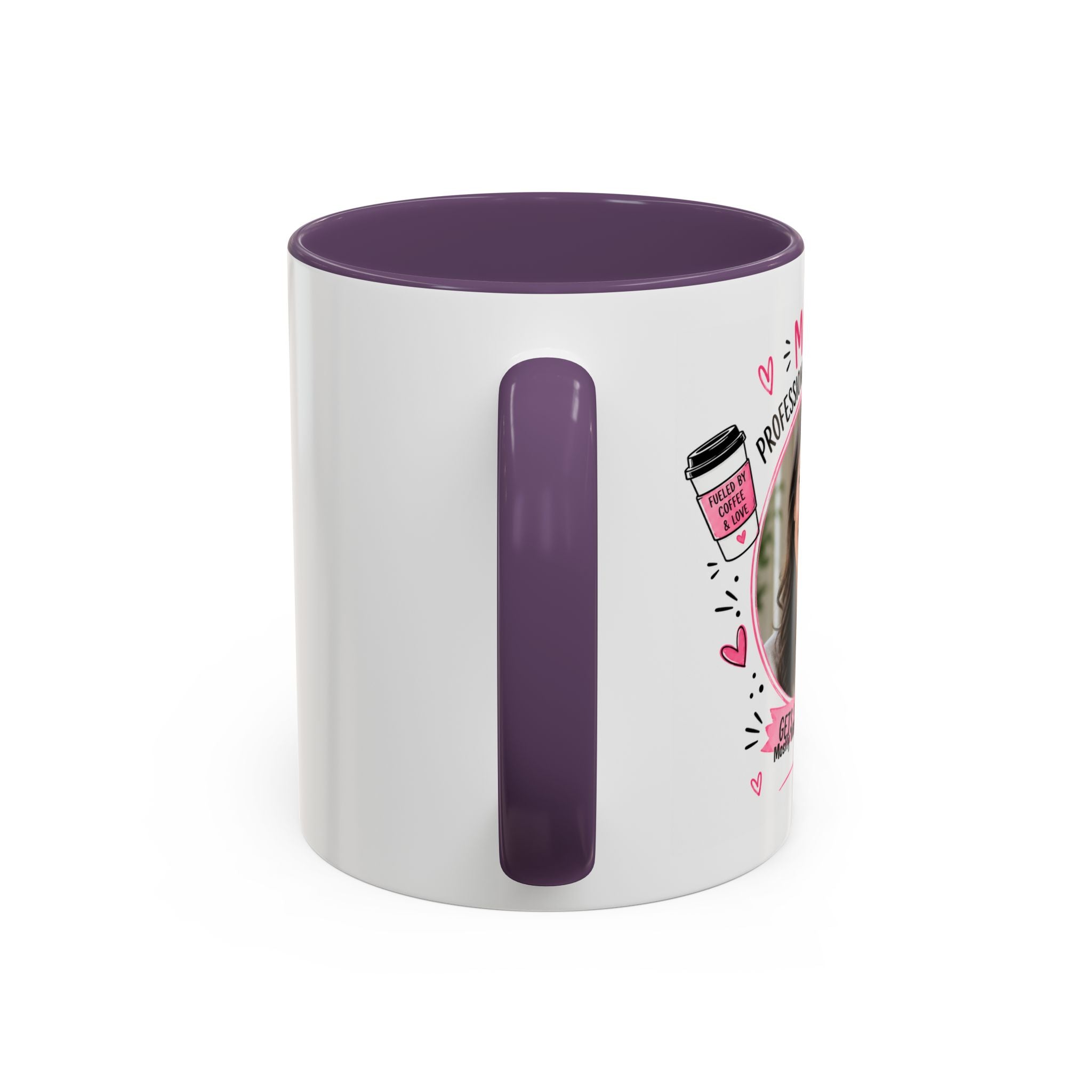 Personalized 'Professional Mom' Accent Coffee Mug — Custom Photo Mother's Day Gift (11/15oz)