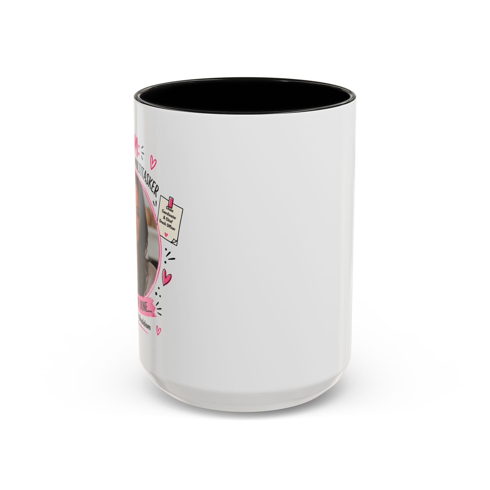 Personalized 'Professional Mom' Accent Coffee Mug — Custom Photo Mother's Day Gift (11/15oz)