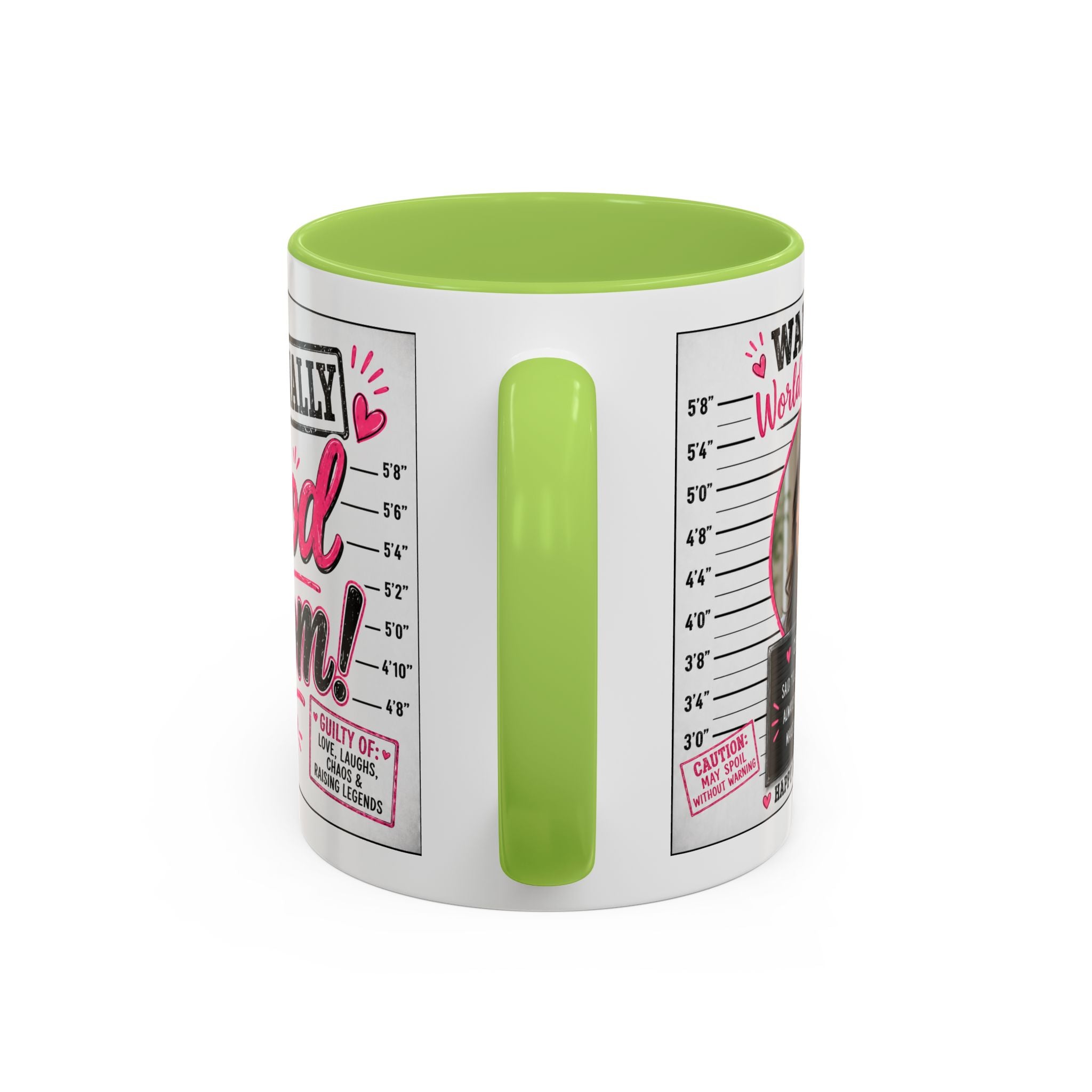 Personalized "Wanted World's Best Mom" Accent Coffee Mug — Custom Photo Mother's Day Gift