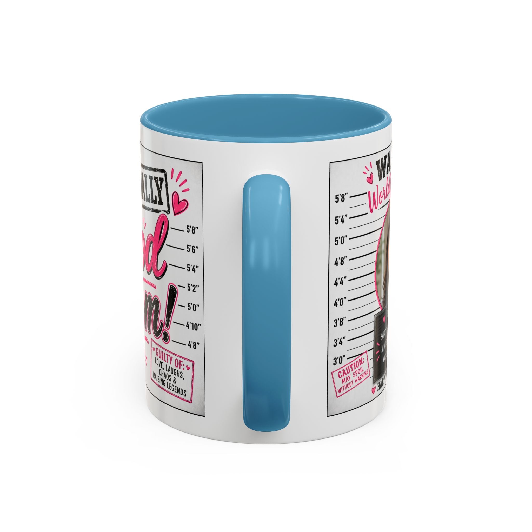 Personalized "Wanted World's Best Mom" Accent Coffee Mug — Custom Photo Mother's Day Gift