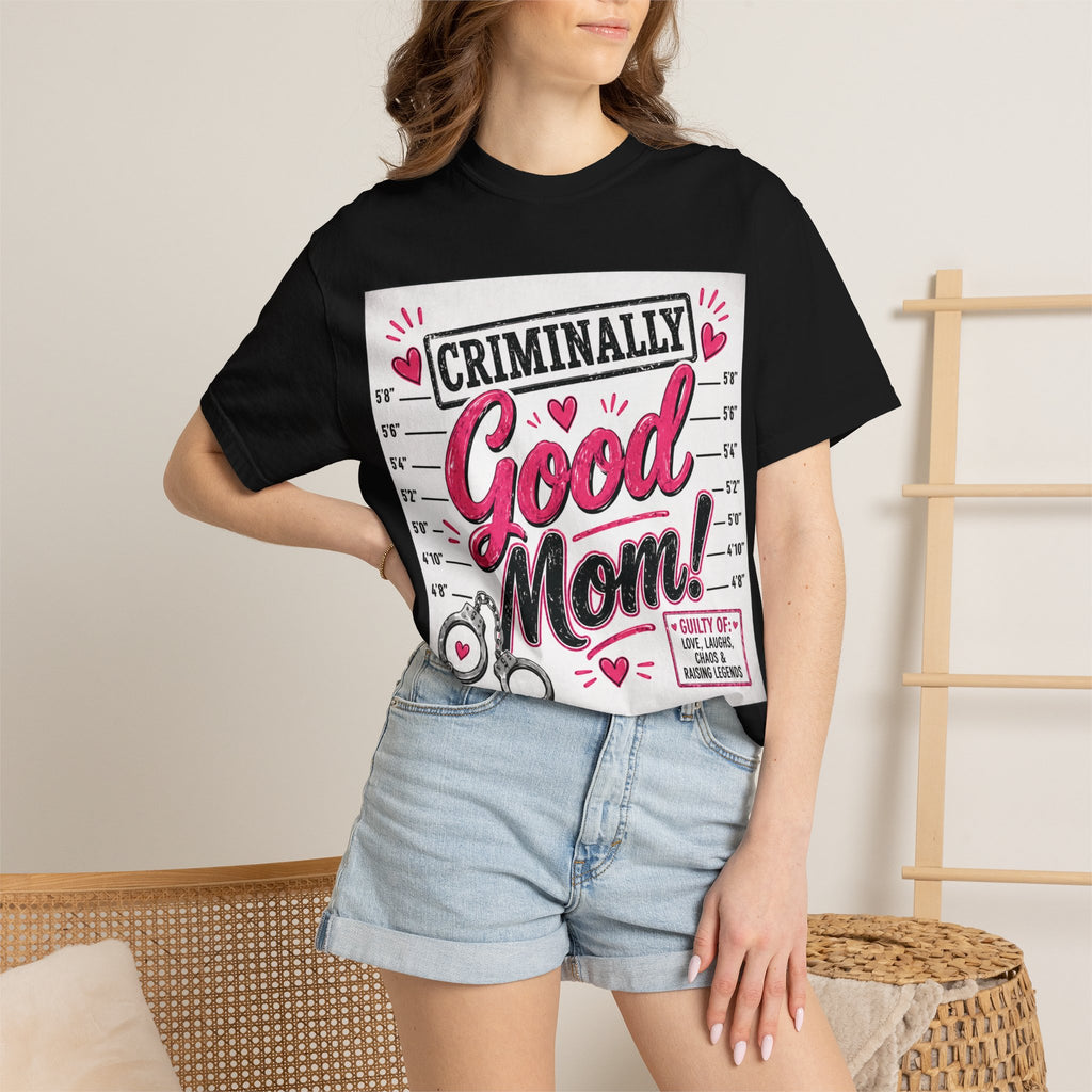Personalized Photo Criminally Good Mom T-Shirt