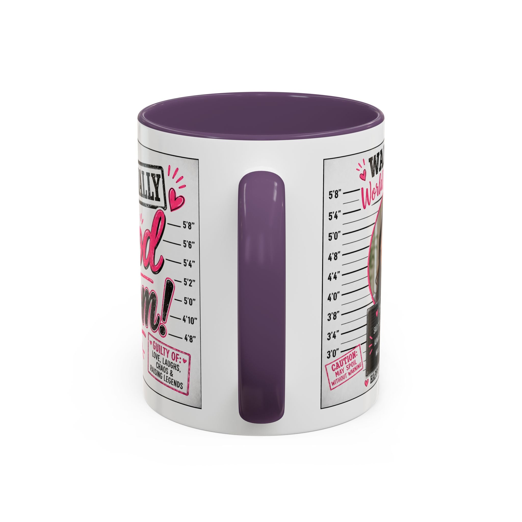 Personalized "Wanted World's Best Mom" Accent Coffee Mug — Custom Photo Mother's Day Gift