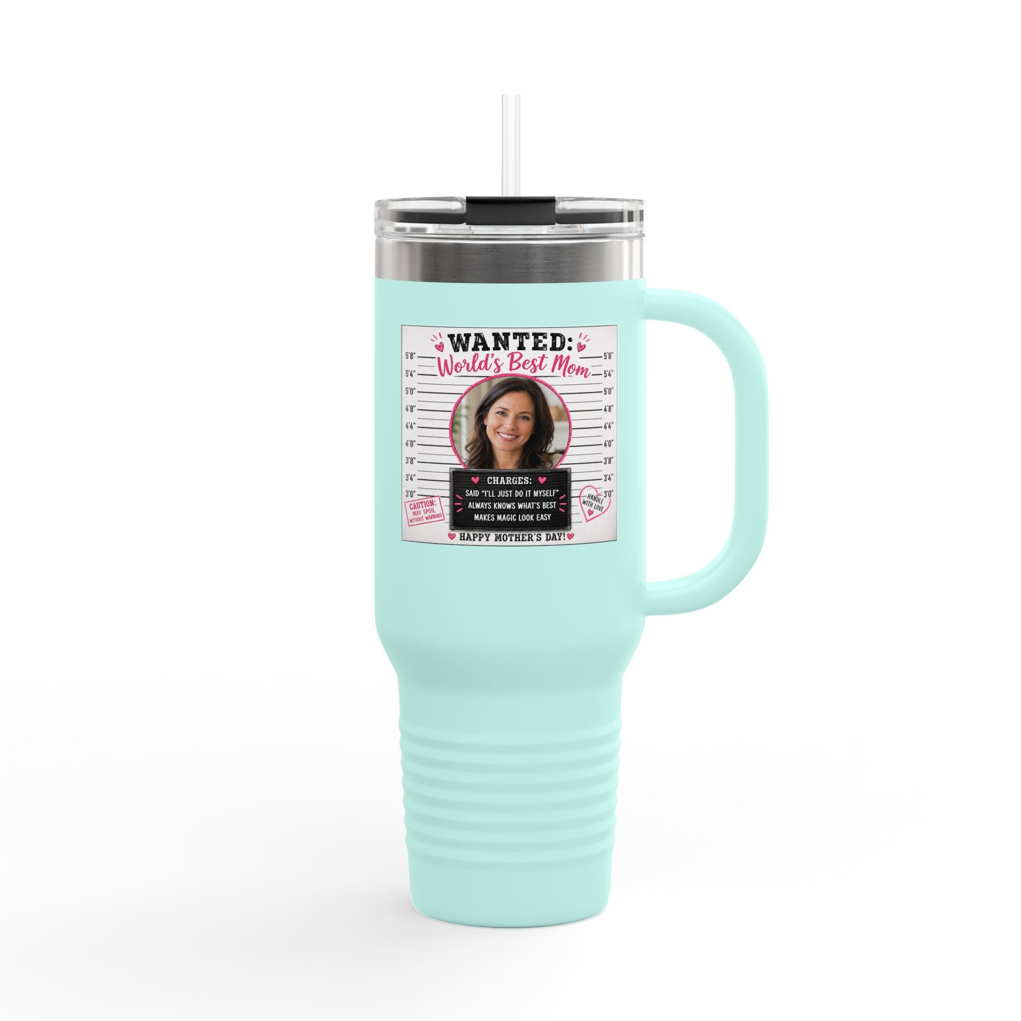 Insulated Travel Mug, 40oz WANTED: Worlds Best Mom