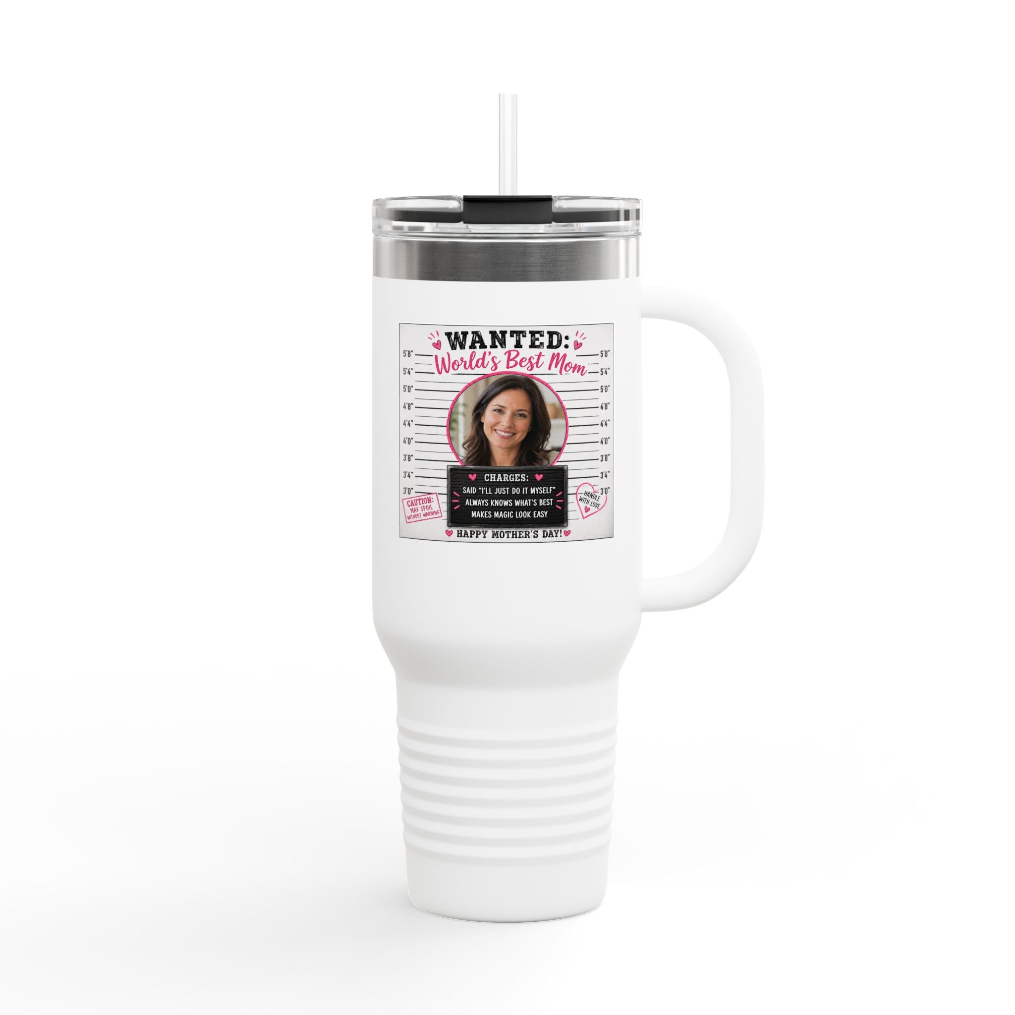 Insulated Travel Mug, 40oz WANTED: Worlds Best Mom