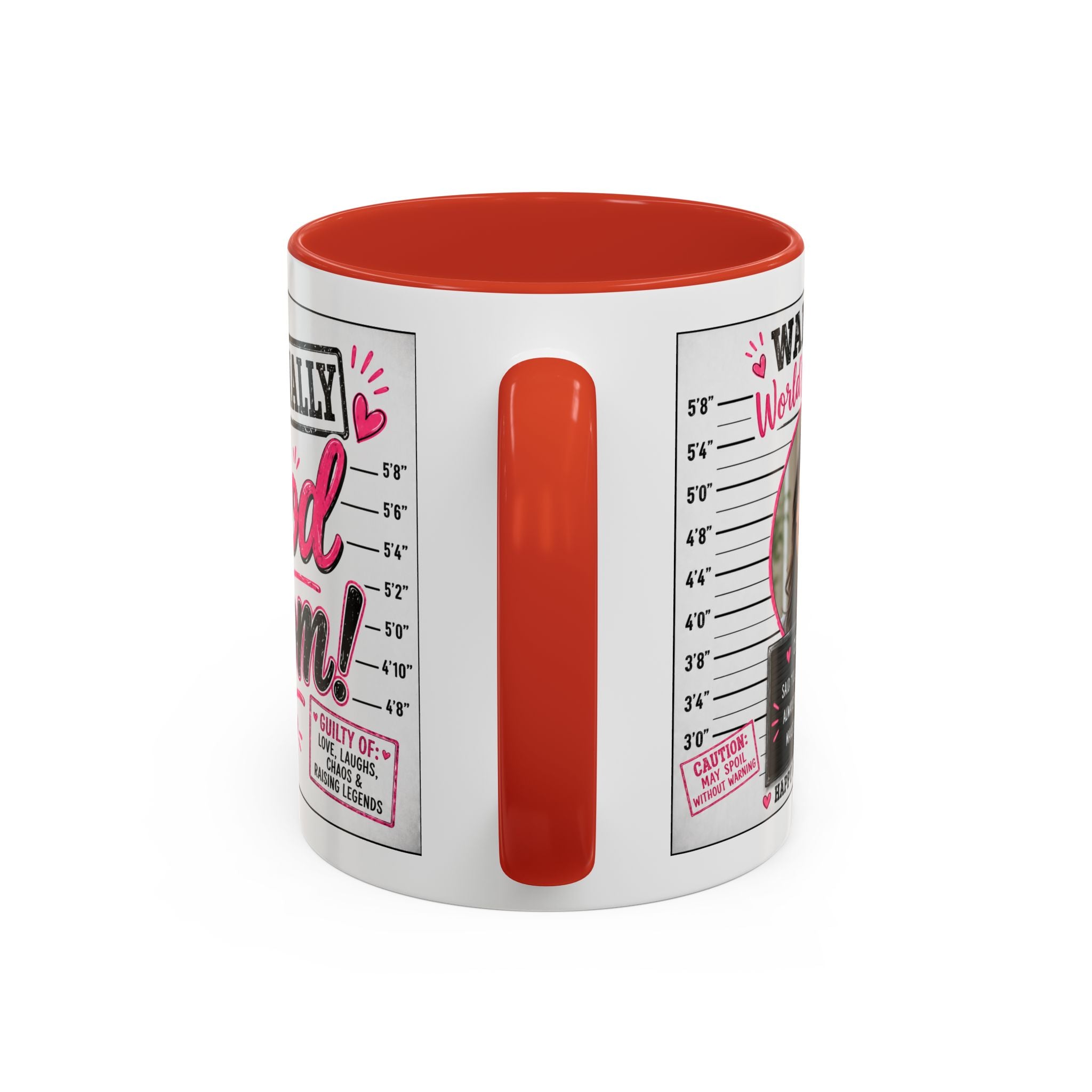 Personalized "Wanted World's Best Mom" Accent Coffee Mug — Custom Photo Mother's Day Gift