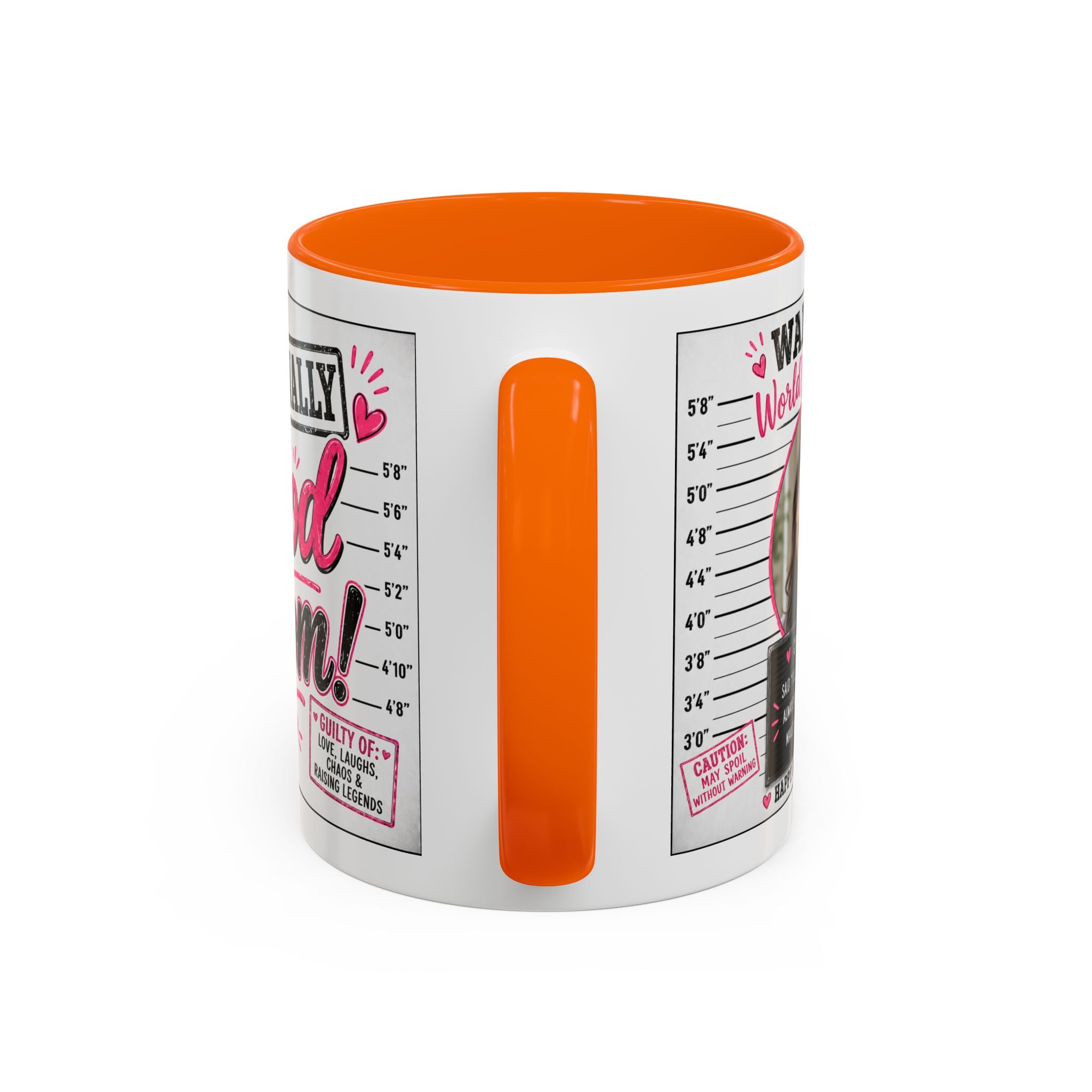 Personalized "Wanted World's Best Mom" Accent Coffee Mug — Custom Photo Mother's Day Gift